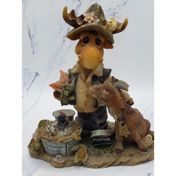 Vintage “Just Kiddin Around” Moose Berry Farms Collectable Figurine - Picture 1 of 7